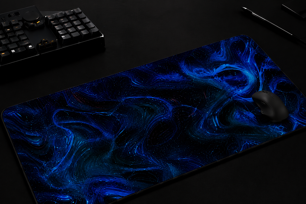 Nebula Flux – Abstract Galaxy Desk Pad