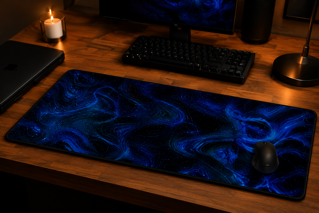 Nebula Flux – Abstract Galaxy Desk Pad