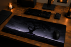Eclipse Root – Mystical Night Tree Extended Desk Pad