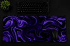 AERVIAN Violet Flux Extended Desk Pad – Premium Gaming & Office Desk Pad