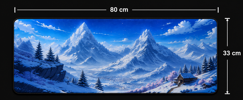 Frostspire | Snow Mountain Panorama Desk Pad