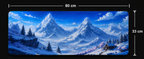 Frostspire | Snow Mountain Panorama Desk Pad