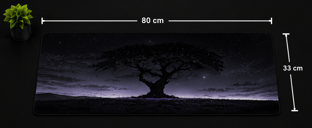 Eclipse Root – Mystical Night Tree Extended Desk Pad