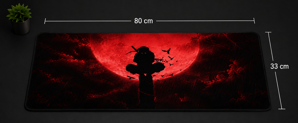 Crimson Moon Shadow Gaming desk Pad