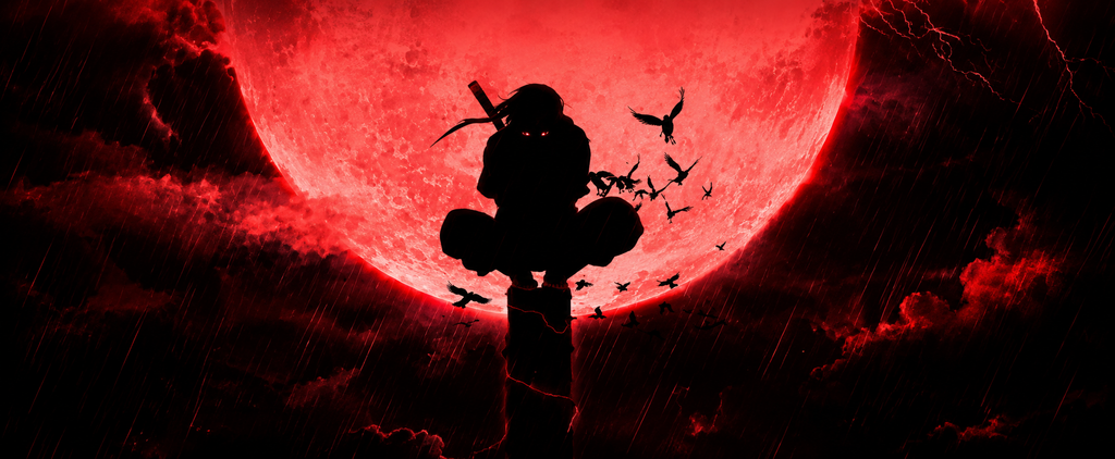 Crimson Moon Shadow Gaming desk Pad