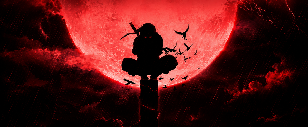 Crimson Moon Shadow Gaming desk Pad