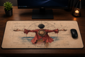 Monkey D. Luffy Minimalist XXL Desk Mat – One Piece Mouse Pad