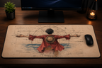 Monkey D. Luffy Minimalist XXL Desk Mat – One Piece Mouse Pad