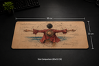 Monkey D. Luffy Minimalist XXL Desk Mat – One Piece Mouse Pad