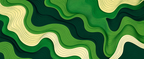 AERVIAN Emerald Contours Premium Extended Desk Pad – Abstract Topographic Wave Design