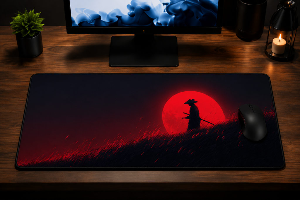 Crimson Ronin Extended Desk Pad